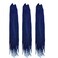 3 Packs/lot Crochet Twist Braids Hair 24 Inch Senegalese Box Braids Hair 3X Style Ombre Synthetic Fiber Braiding Hair Extensions 22 Roots/Pack (Dark Blue)