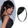 Shinon Thick Side Swept Bangs Clip in Fringe Bangs Hair Extensions - Real Human Hair, Natural Black