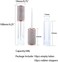 10 Pack Diamond Lip Gloss Wand Tubes, 5ml Empty Containers, Lip Balm Bottles with Rubber Stoppers for Cosmetic Business (Crystal Rhinestone)