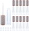 10 Pack Diamond Lip Gloss Wand Tubes, 5ml Empty Containers, Lip Balm Bottles with Rubber Stoppers for Cosmetic Business (Crystal Rhinestone)