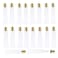 50Pcs 15 ml Lip Gloss Squeeze Tubes, Lip Gloss Containers Empty, Refillable Soft Clear Tubes for DIY Lipgloss Balm Cosmetic (Gold Cap)