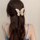 Butterfly Hair Clips for Women and Girls - 4 Pcs Nonslip Matte Jaw Clips, Gifts for Thin to Medium Hair Accessories