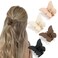 Butterfly Hair Clips for Women and Girls - 4 Pcs Nonslip Matte Jaw Clips, Gifts for Thin to Medium Hair Accessories