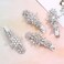 4PCS Christmas Snowflake Hair Clips for Women Holiday Rhinestone Crystal Snowflake Hairpins Xmas Festive Costume Hair Accessory Gifts (Silver)