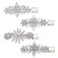 4PCS Christmas Snowflake Hair Clips for Women Holiday Rhinestone Crystal Snowflake Hairpins Xmas Festive Costume Hair Accessory Gifts (Silver)