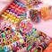 780PCS Color Clear Elastic Hair Bands Clips Mini Hair Claw Clips Rubber Bands Hair Ties Kit with Box for Girls Teens Children&hellip;