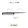 Kent SPC82 Salon-Style Dressing Cutting Comb with Fine Teeth - Tail Comb Professional Barber Haircut Comb for Styling and Teasing for All Hair Types - Kent Quality Barber Supplies