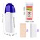 Roll on Wax Kit for Hair Removal - Portable Warmer for Painless At-Home Waxing, Ideal for All Body Parts (Rose)