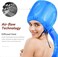 Hair Dryer Bonnet Attachment for Hair Styling and Drying at Home, Soft Adjustable - Blue
