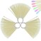 ZOENHOU 150 Nail Swatches, Plastic Nail Art Sample Sticks with Ring for Professional Use, Home DIY Art Supplies