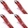 Red Hair Tinsel 800 Strands 47 Inch Fairy Hair Tinsel with Tools for Christmas New Year Halloween Glitter Tinsel Hair Extensions for Women and Girls (Red)