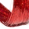 Red Hair Tinsel 800 Strands 47 Inch Fairy Hair Tinsel with Tools for Christmas New Year Halloween Glitter Tinsel Hair Extensions for Women and Girls (Red)