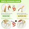 Clip in Hair Extensions Real Human Hair 14 inch 7pcs Straight Remy Human Natural Hair Invisible Clip ins for Women Gift Bleach Blonde