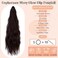 Ponytail Extension 22'' 24'' Long Wavy Straight Claw Clip in Pony Tails Hair Extensions Natural Looking Synthetic Hairpiece for Women Chocolate Brown