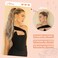 Ponytail Extension 22'' 24'' Long Wavy Straight Claw Clip in Pony Tails Hair Extensions Natural Looking Synthetic Hairpiece for Women Chocolate Brown