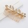 4 pcs Gold Hair Comb for Women Decoratives, Leaf Hair Combs Hair Accessories for Women Bridesmaid Wedding Hair Accessories Gold