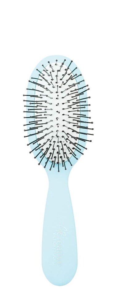 Creative Hair Brushes Wet/Dry Pocket &amp; Travel Hair Brush, Blue