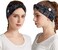 4 Pieces headbands with buttons mask Boho yoga fashion Headband knotted elastic button headband for face mask nurses women masks head bands stretch wide