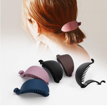 4PCS Nonslip Large Hair Claw Clips - Strong Hold for Thin &amp; Thick Hair - Fashion Accessories for Women &amp; Girls