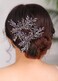 Denifery Bridal Hair Pins Wedding Accessories Ultra-violet Hair Pin Purple Hair Comb Wedding Hair Accessories Hairpin Headpiece Bridesmaid Hairpiece Rhinestone Hair Pins (Set of 2) (Silver)
