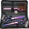 7.0 Inches Professional hair cutting thinning scissors set with razor (Rainbow)