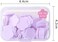 100Pcs Purple Mini Portable Travel Soap Paper Sheets,Flower Shape Disposable Paper Soap Flakes, Hand Wash Cleaning Washing Hand Toiletry Paper Soap Sheets Foot and Hand Care(ZS582)