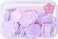 100Pcs Purple Mini Portable Travel Soap Paper Sheets,Flower Shape Disposable Paper Soap Flakes, Hand Wash Cleaning Washing Hand Toiletry Paper Soap Sheets Foot and Hand Care(ZS582)