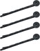 50 Pcs Black Hair Bobby Pins Hair Clips with Blank Round Tray Hair Pins Hairpin Cabochons Bases Hair Styling Pins for DIY Crafts Hair Accessories(ZS642)