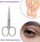 High Carbon Cuticle Scissors best for Manicure and pedicure Extra Fine Pointed Tip Curved Grooming Scissors for Cuticles, Beard, Nose Hair, Eyelash, Mustache, and Eyebrow Scissors by YAM Stores