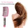KTKUDY Detangling Hair Brush - Boar Bristle &amp; Tangle-Free Design for Kids, Women, and Men - Perfect for Wet and Dry Hair - Smooth, Magical Pain-Free Styling (Pink)