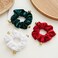 3 Pcs Winter Hair Scrunchies Christmas Elastic Hair Band Tie High Ponytail Hair Tie Bell Scrunchie For Long Thick Hair Curly Hair
