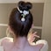Hair clips claw camellia flower circle non slip hair clip strong hold jaw clips for thick and thin hairs hair accessories for women 6.5cm