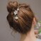 Hair clips claw camellia flower circle non slip hair clip strong hold jaw clips for thick and thin hairs hair accessories for women 6.5cm