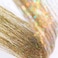 48" Hair Tinsel 750 Strands Kit Sparkling Silk Fairy Hair Shiny Hair Flairs Extensions Party Highlights Hair Dazzle Glitter Extensions Bling Synthetic Hairpieces Set (Gold)