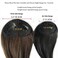 Dsoar Thick Side Bangs Clip in Real Human Hair Bangs Natural Clip On Side Bangs Straight Fringe Hair Extensions(Light Brown Color,With Temples)