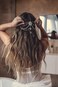 DoubleNine Bohemian Head Chain Bridal Wedding Headpiece Rhinestone Teardrop Headband Crystal Hair Accessories Headpiece Goddess Head Dress for Women (gold)