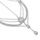 DoubleNine Bohemian Head Chain Bridal Wedding Headpiece Rhinestone Teardrop Headband Crystal Hair Accessories Headpiece Godness Head Dress for Women (silver)