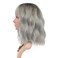 FAELBATY Grey Wigs With Bangs Women's ombre grey Bob Wig Synthetic Cosplay Wig for Girl Costume Wigs (12" Dark Root ombre grey)