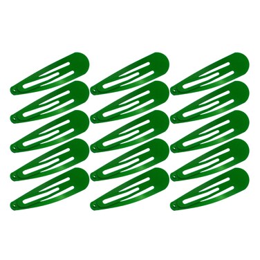 50 Pack of Snap Hair Clips Hair Barrettes for Kids, Girls and Women, 50 mm (Green)