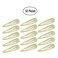 50 Pack of Snap Hair Clips Hair Barrettes for Kids, Girls and Women, 50 mm (Beige)