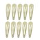 50 Pack of Snap Hair Clips Hair Barrettes for Kids, Girls and Women, 50 mm (Beige)