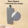 Heat Resistant Silicone Mat with Hanging Hole, Straightener Heat Resistant Travel Mat &amp; Pouch for Curling Iron, Flat Iron and Other Hot Hair Styling Tools, 11 x 5 in, Gray