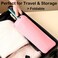 2 Heat Resistant Silicone Mat with Hanging Hole, Straightener Heat Resistant Travel Mat &amp; Pouch for Curling Iron, Flat Iron and Other Hot Hair Styling Tools, 11 x 5 in, Pink