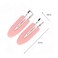 6 Pieces No Bend Hair Clips, No Crease Hair Clip for Hairstyling, Makeup Clips for Women and Girls (Black&amp;Pink)