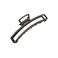 Metal Hair Claw Clips Large Hair Clip Hair Catch Barrette Jaw Clamp for Women Half Bun Hairpins for Thick Hair &hellip; (Gun black)
