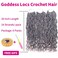 6 Packs Goddess Locs Crochet Hair Wavy Curly Grey Faux Locs Crochet Braids Synthetic Hair Extensions Faux Locs Crochet Low Temperature Braiding Hair Goddess Braids Crochet Hair (20" (6 Packs), 51)