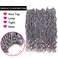 6 Packs Goddess Locs Crochet Hair Wavy Curly Grey Faux Locs Crochet Braids Synthetic Hair Extensions Faux Locs Crochet Low Temperature Braiding Hair Goddess Braids Crochet Hair (20" (6 Packs), 51)