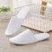 maltose Disposable Slippers for Guests 5 Pairs House Slippers for Guests Non-Slip Hotel Slippers Bulk Soft Thicker Cotton Sole White Travel Slipper Unisex Spa Slippers, 11.2" x 4.3