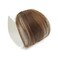 Clip in Bangs Remy Human Hair Extensions One Piece in Fringe Natural Flat Air Bangs for Women (No Temple, Light Brown)