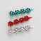 Christmas Hair Clips for Women Winter Holiday Wrap Bows Hair Clips Hairpin Festive Jewelry Barrette Headwear Accessories (3PACK Christmas Bows Silver)